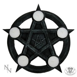Pentagram świecznik na Tealights